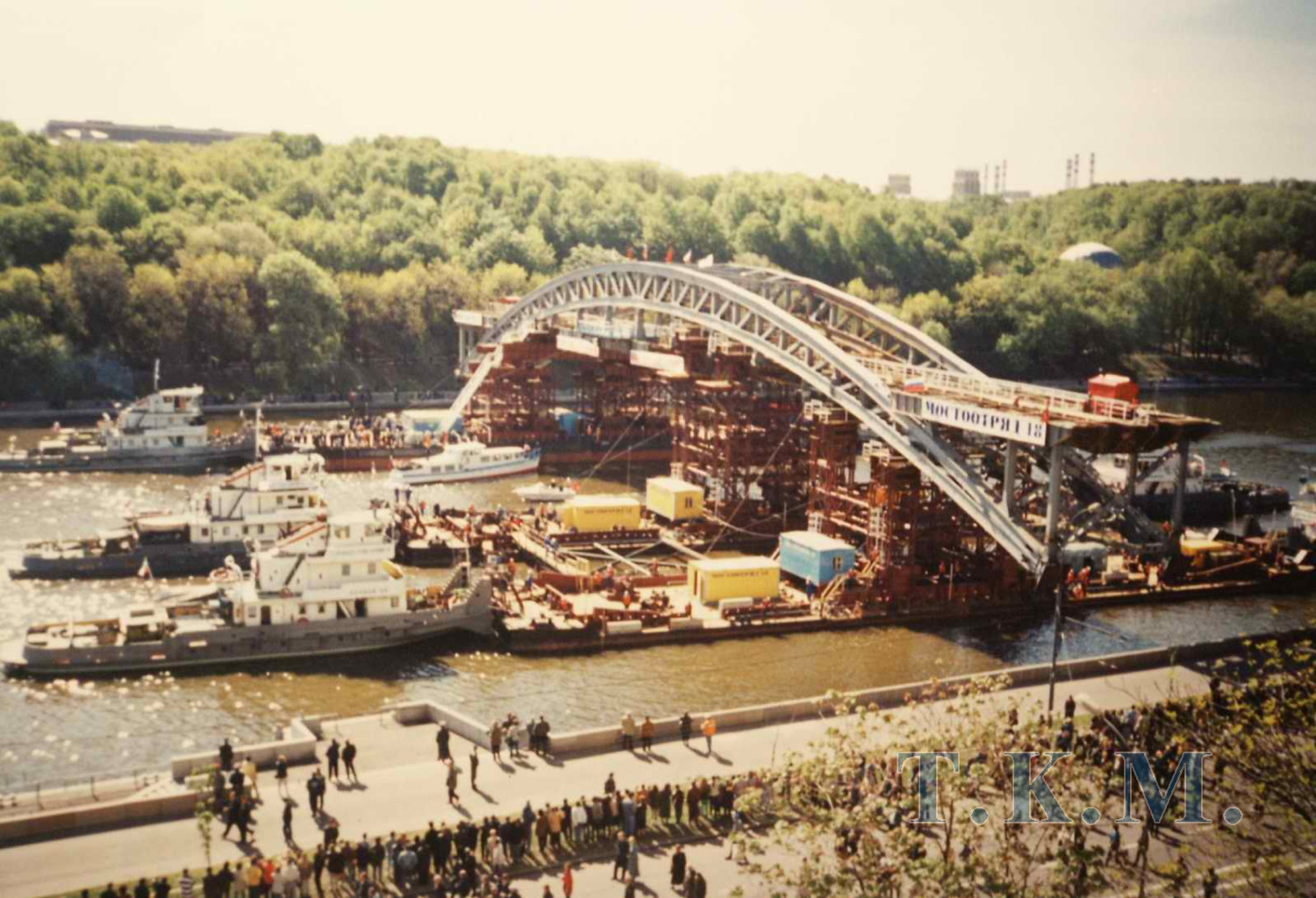 Андреевский мост в г. Москве. Мониторинг в период СМР