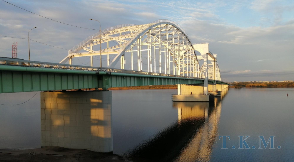 Краснофлотский мост через реку Северная Двина в г. Архангельске
