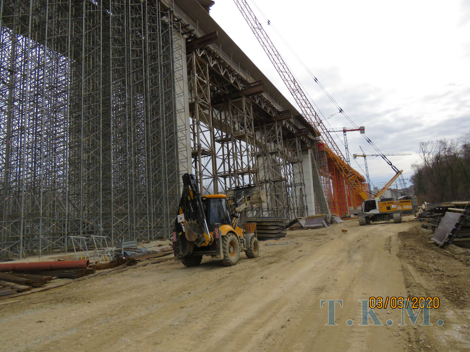 Виадук на уч-ке строительства ж/д «Стара Пазова – Нови Сад» в Республике Сербии
