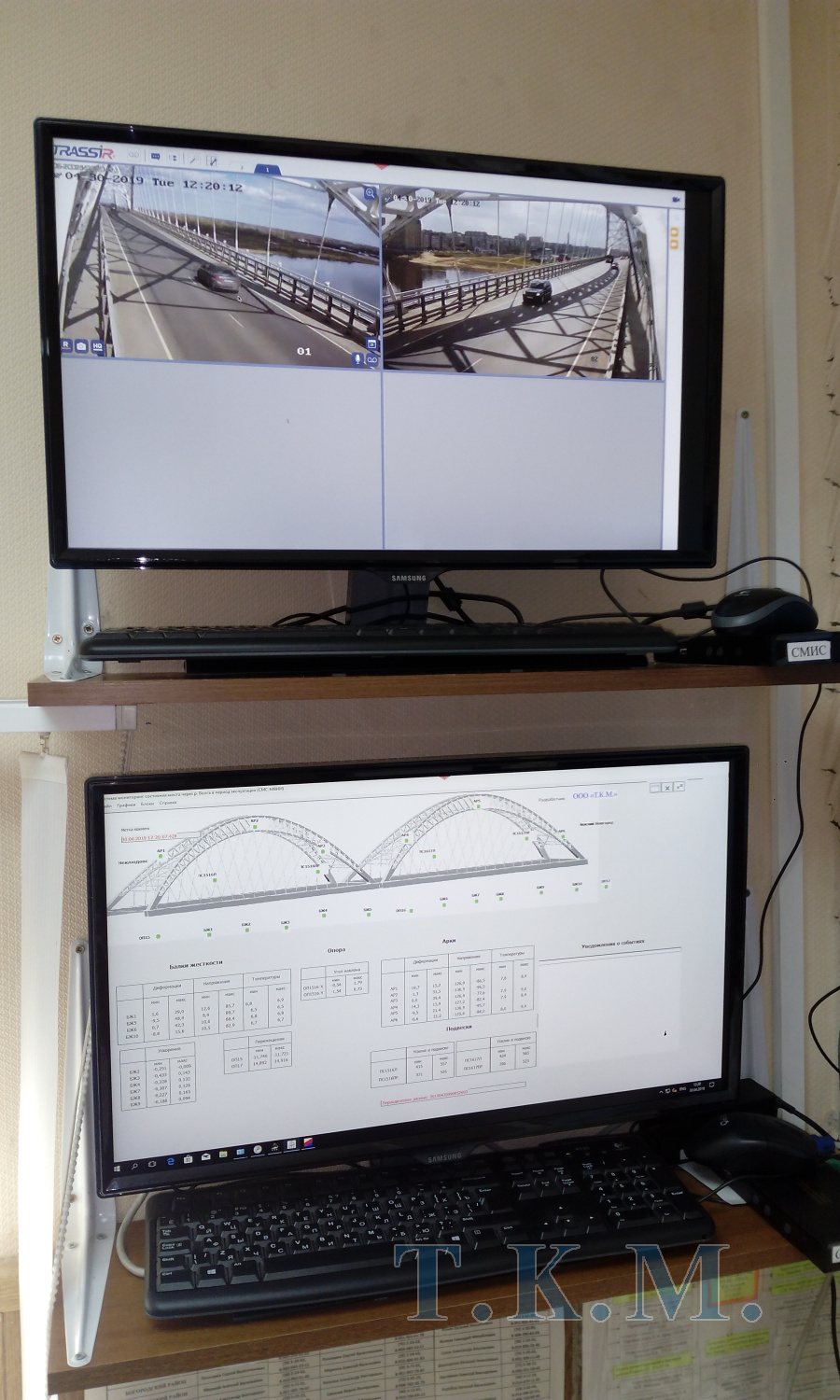Мостовой переход ч/р Волга на а/д Н.Новгород-Шахунья-Киров. Система мониторинга