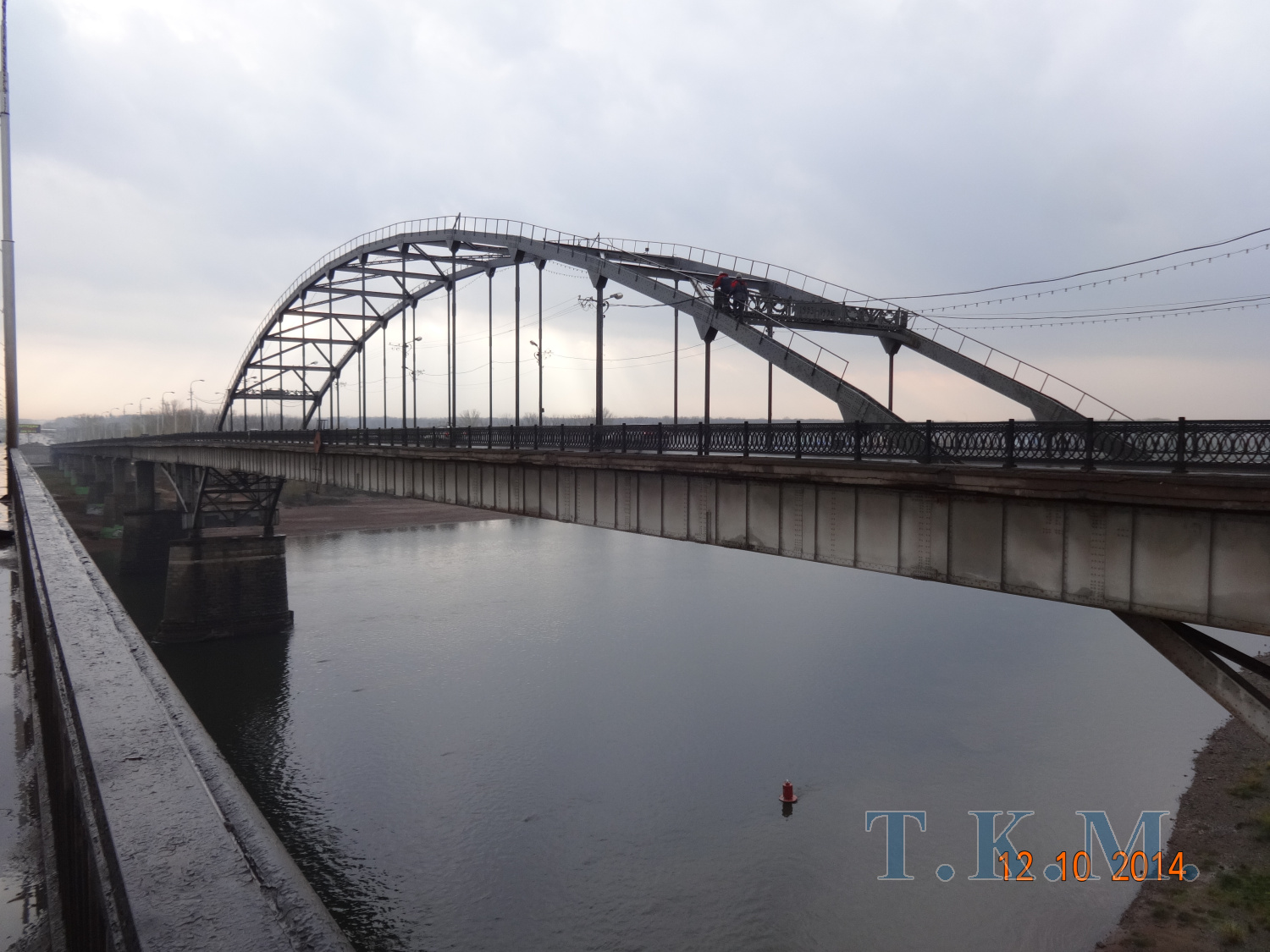 Мост через р. Белую в створе ул. Воровского в г. Уфе