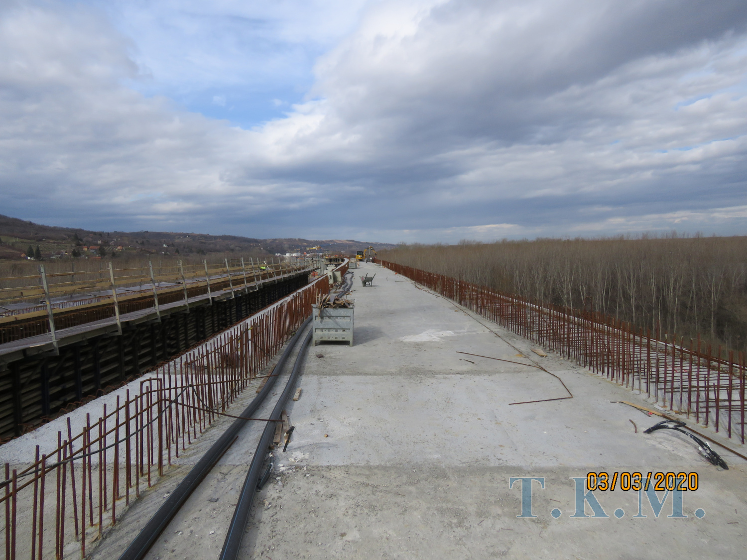 Виадук на уч-ке строительства ж/д «Стара Пазова – Нови Сад» в Республике Сербии