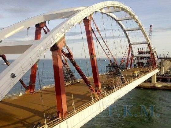 Автодорожное арочное пролетное строение