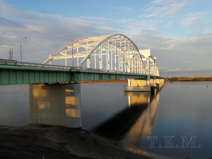 Краснофлотский мост через реку Северная Двина в г. Архангельске