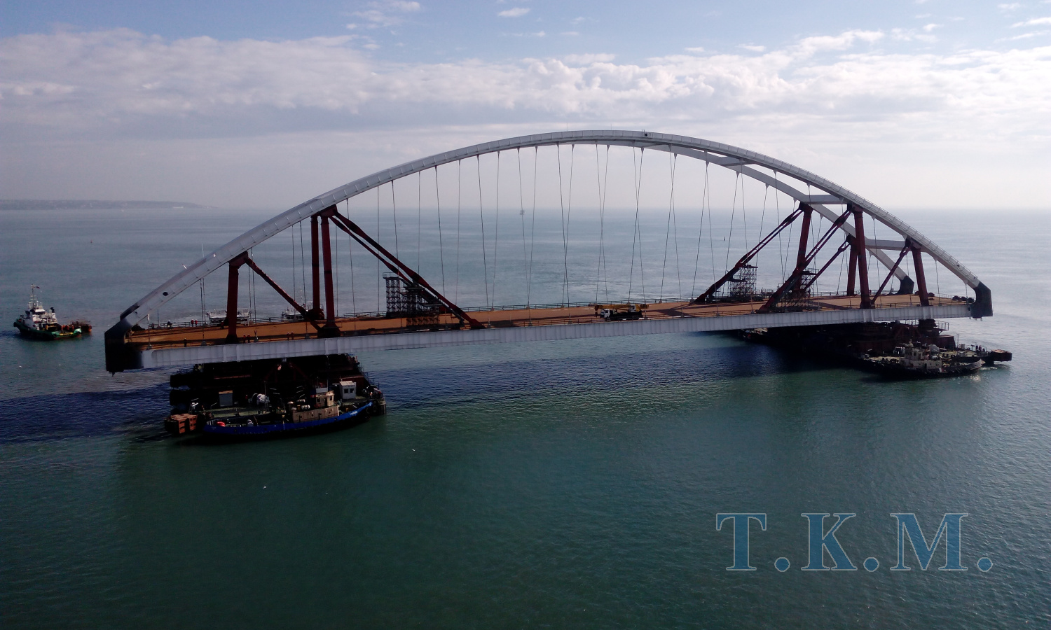 Автодорожное арочное пролетное строение