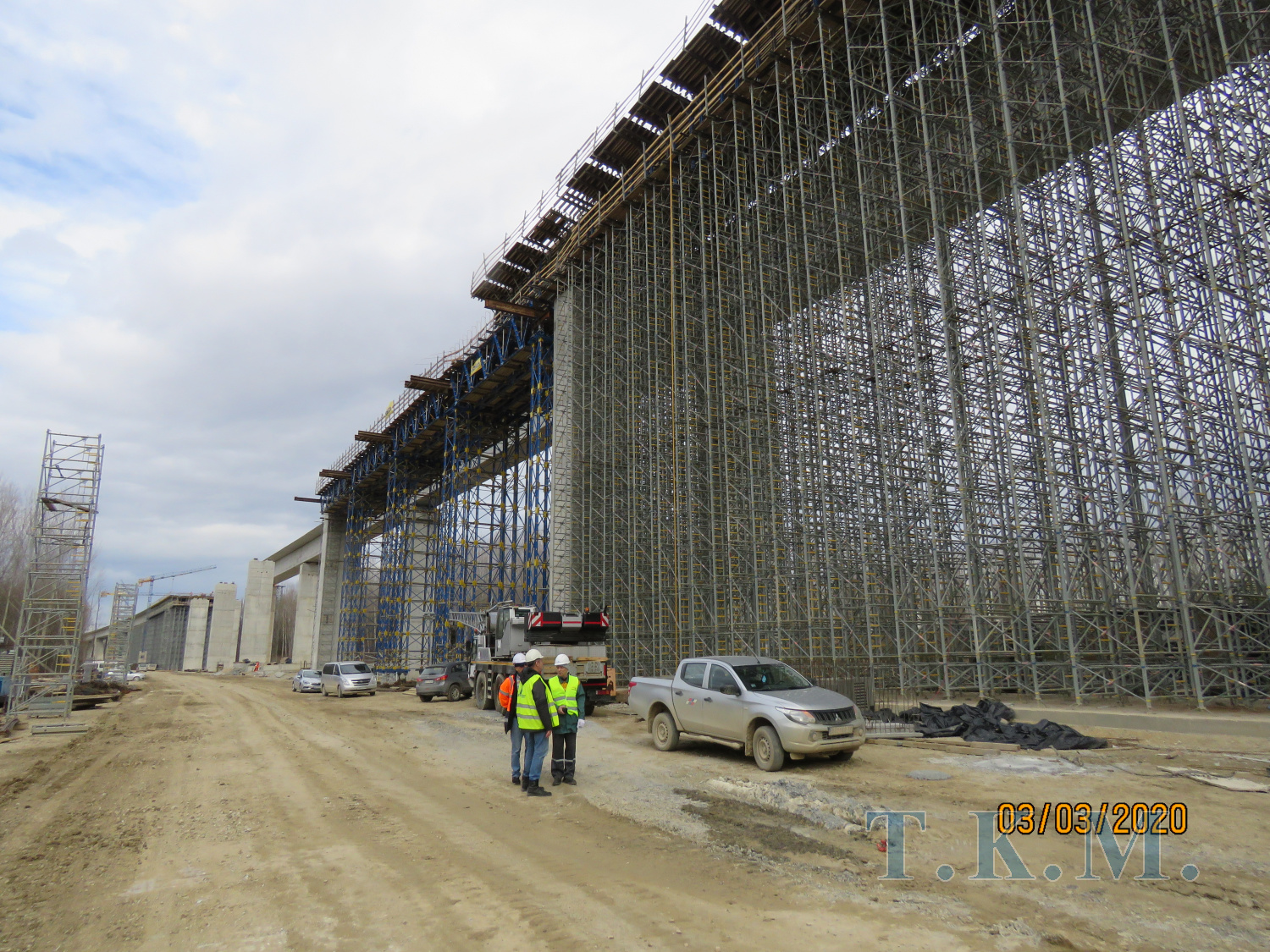 Виадук на уч-ке строительства ж/д «Стара Пазова – Нови Сад» в Республике Сербии